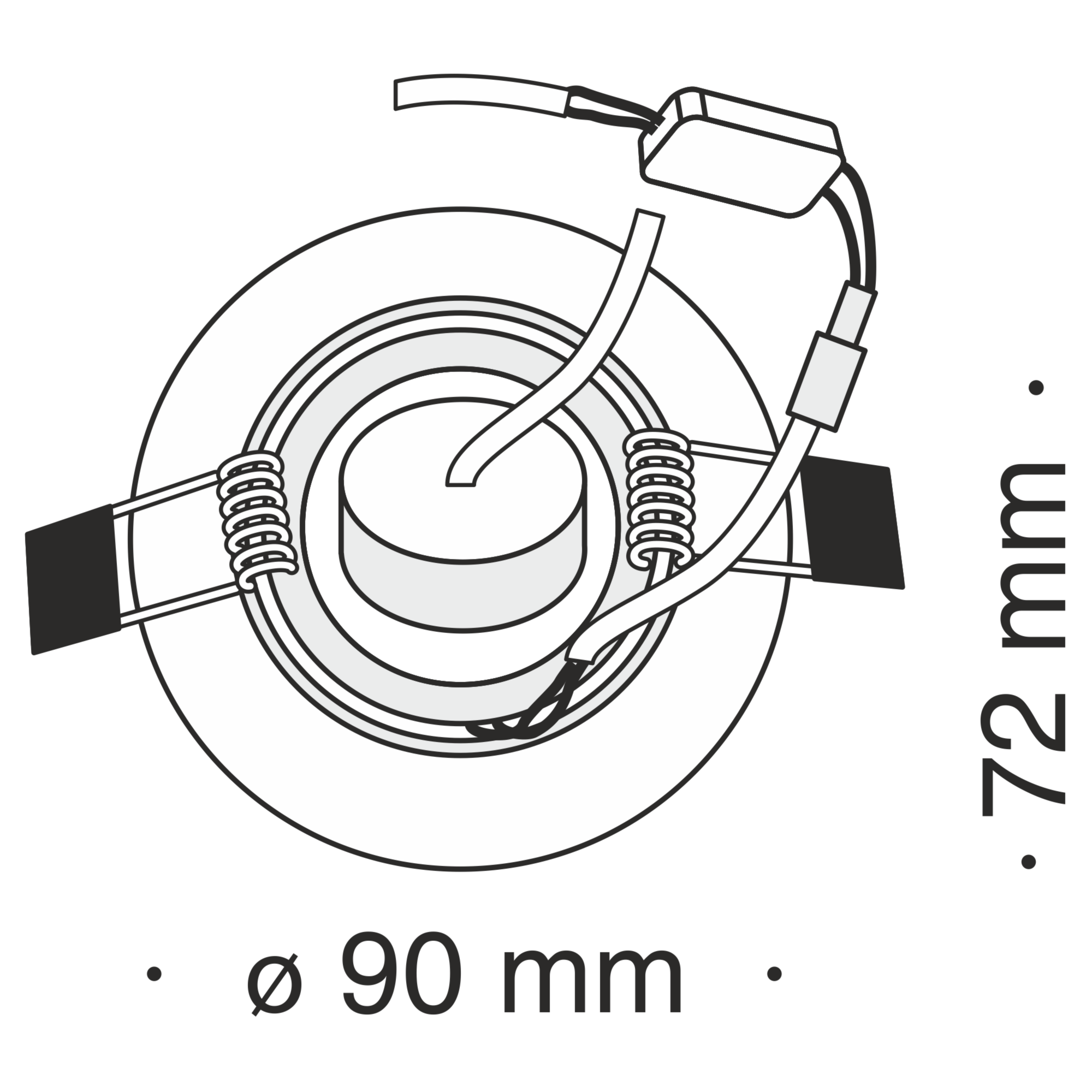 Встраиваемый светильник Maytoni DL289-2-01-W