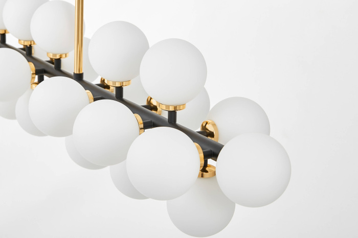 Потолочная люстра Lumina Deco LDP 6033-24 BK+GD