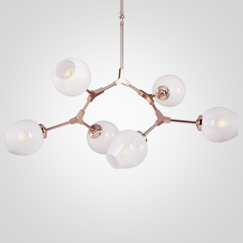 Люстра Branching Bubble Chandelier 6 Milk by ImperiumLoft