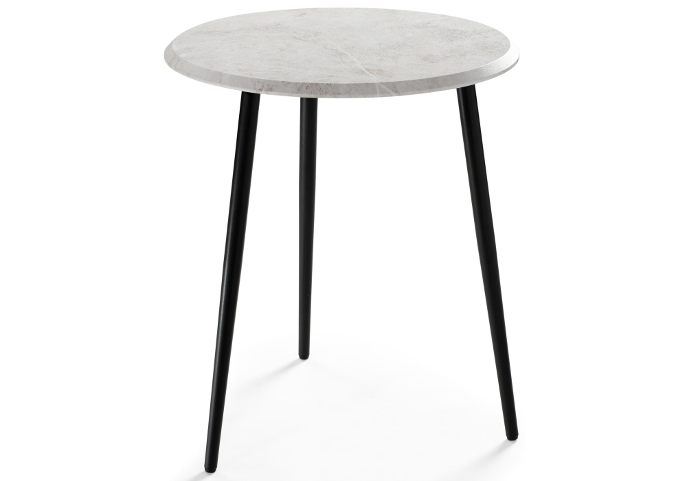 Журнальный стол Woodville Абелия мрамор белый / черный матовый 497046