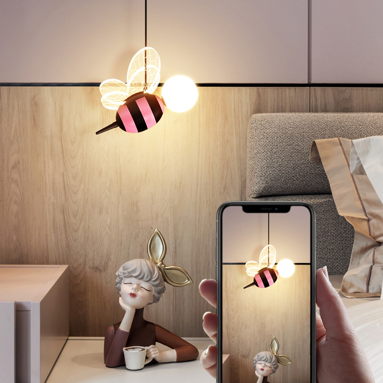 Подвесной светильник BEE Pink by ImperiumLoft