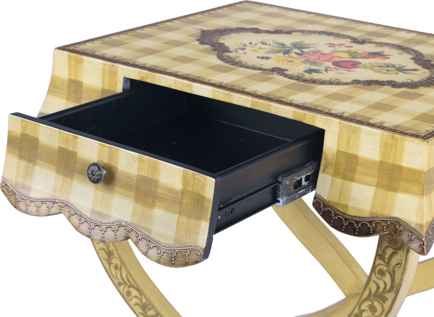 Столик с ящиком Glasar 35-094