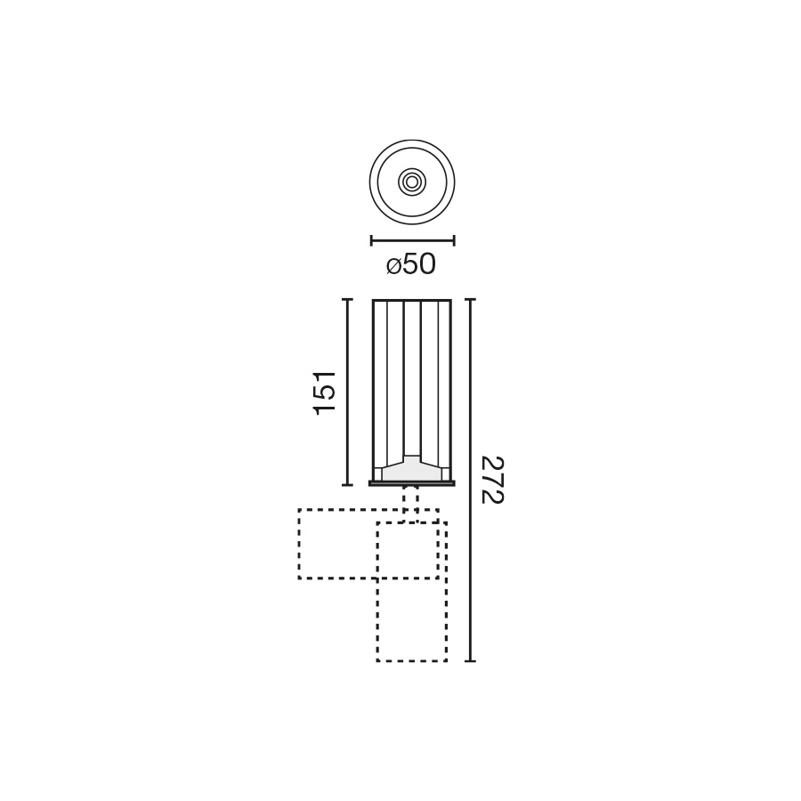 Потолочный светильник FOST PULLDOWN 15W черный 35° 3000K CRI90 Faro