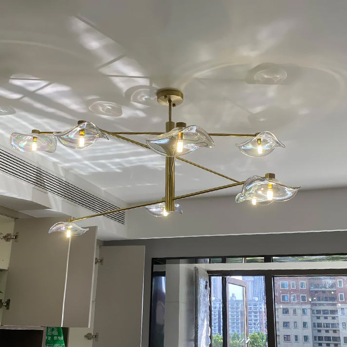 Потолочная люстра MILIAN CH L6 Brass Grey by ImperiumLoft