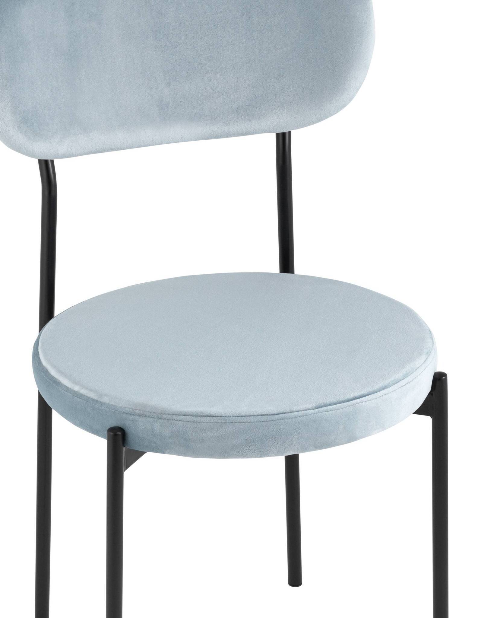Стул Барбара велюр серо-голубой Stool Group