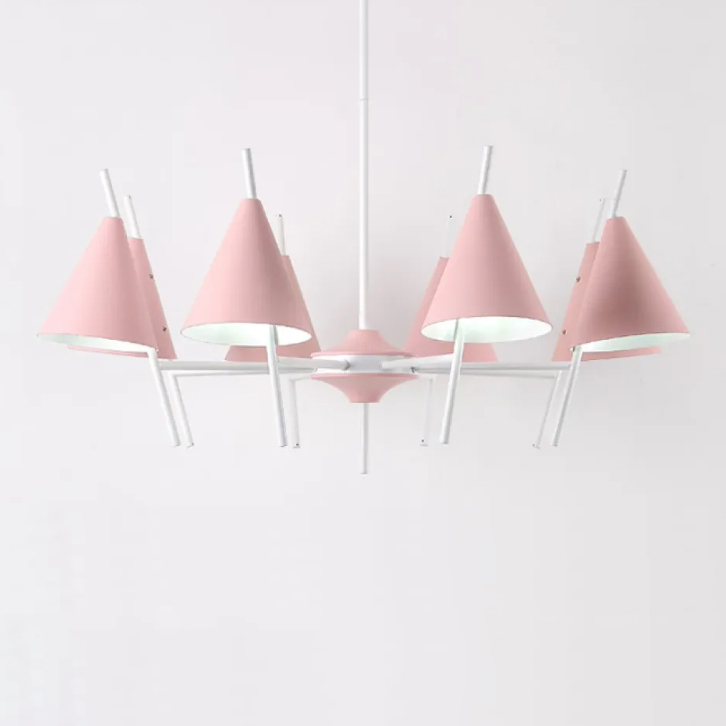 Люстра на штанге CRATER C L8 Pink by ImperiumLoft