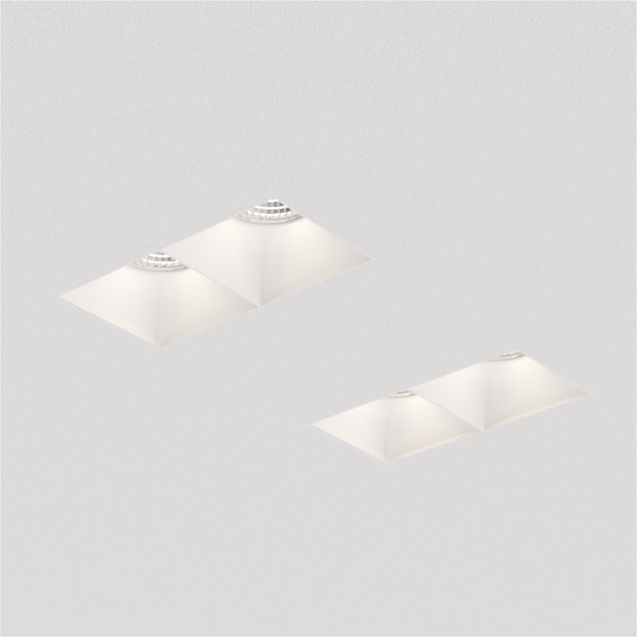 Встраиваемый светильник под сменную лампу Ledron Rise SQ H KIT2 White