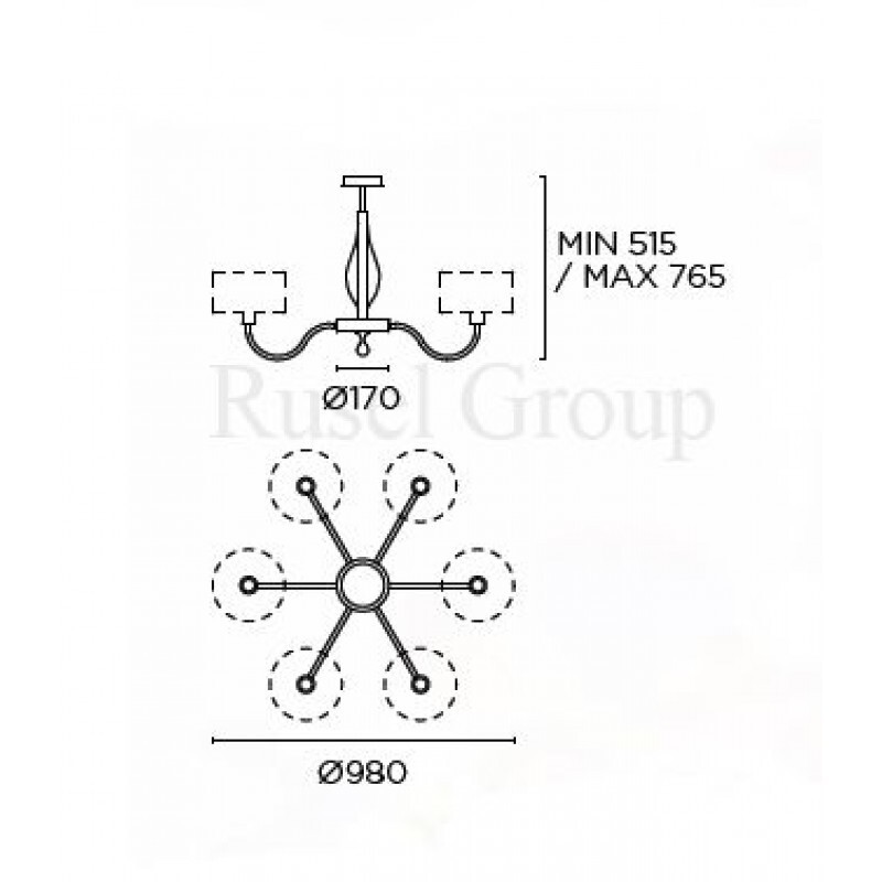Люстра Leds C4 SPICA DRESS SO