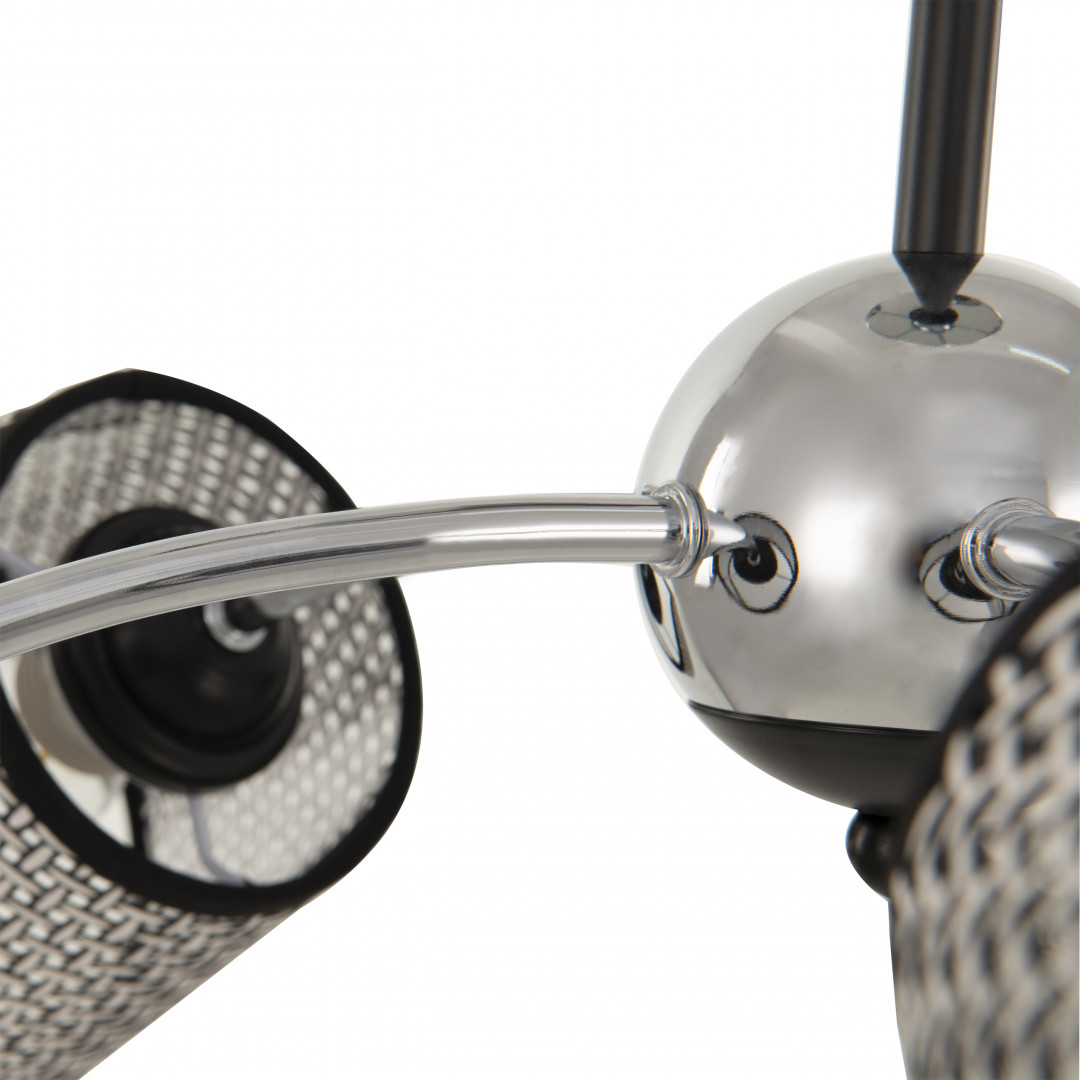 Люстра с абажурами 320007/5 CR.BK Arte Milano