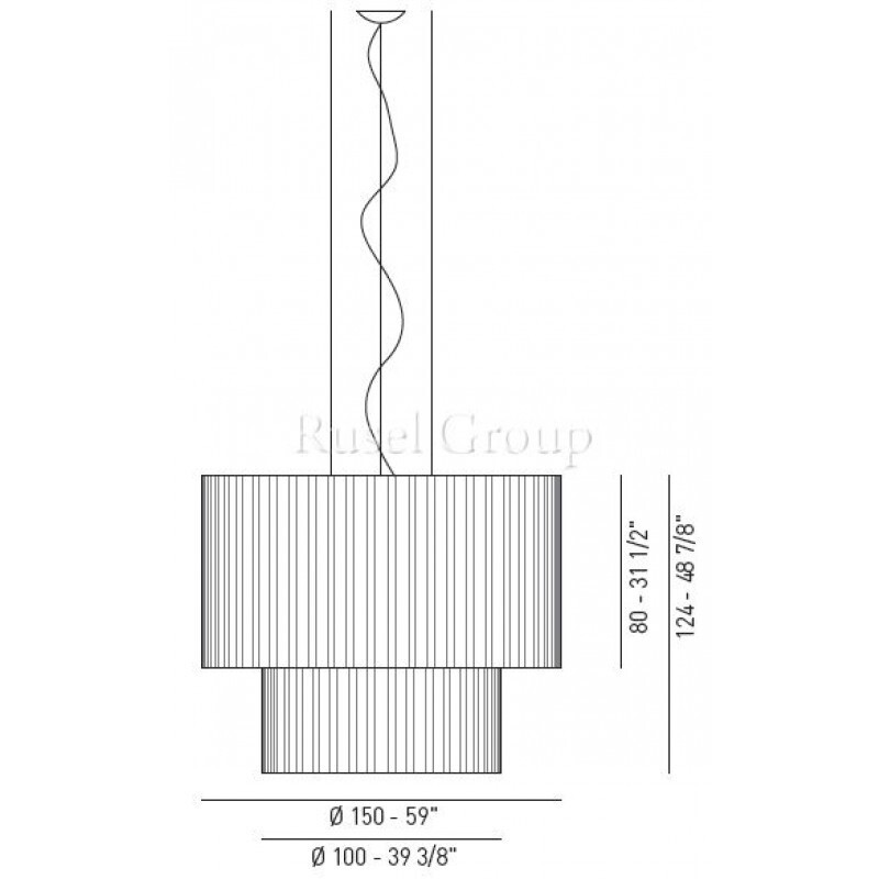 Подвесной светильник Axo Light SKIRT SP 150 2