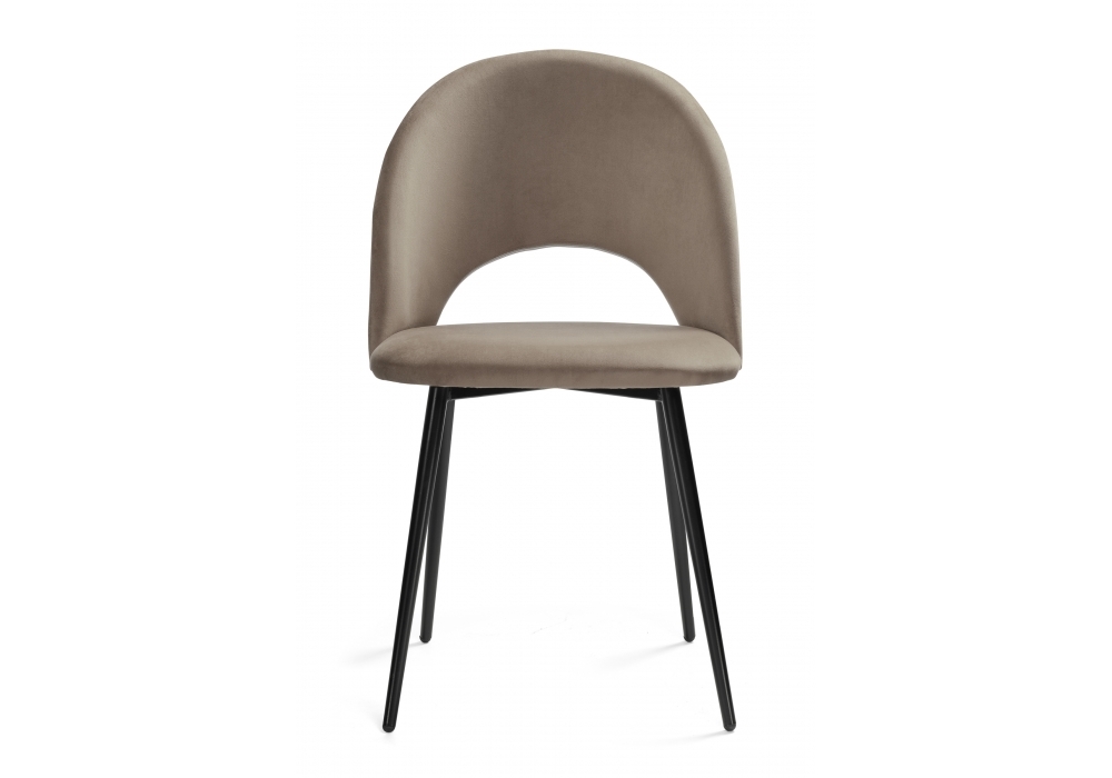 Стул Woodville Ирре светло-коричневый / черный глянец 464203