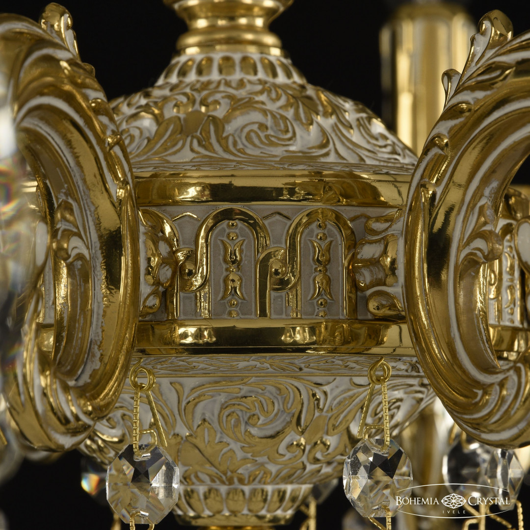 Люстра бронзовая с хрусталём 71401/8/175 A GW FH1S