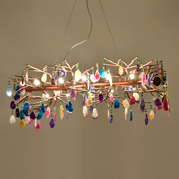 Подвесная люстра AGATE 9 D65 Multicolored by ImperiumLoft