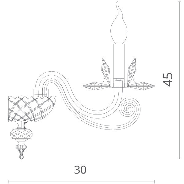 Бра Divinare 8820/09 AP-1