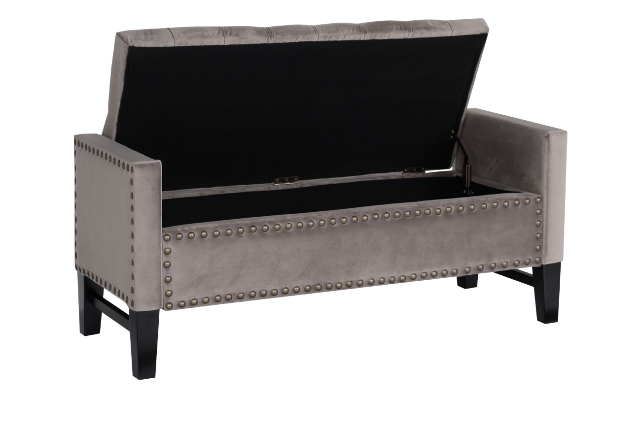 Банкетка с ящиком бежевая Garda Decor Alice BG