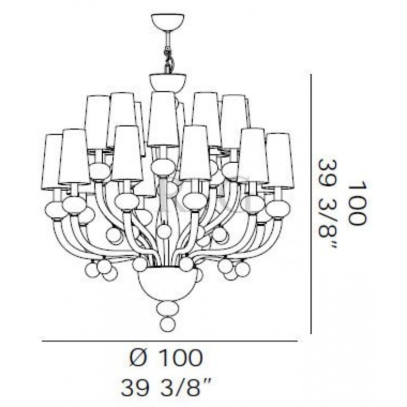 Люстра De Majo MADEMOISELLE K20