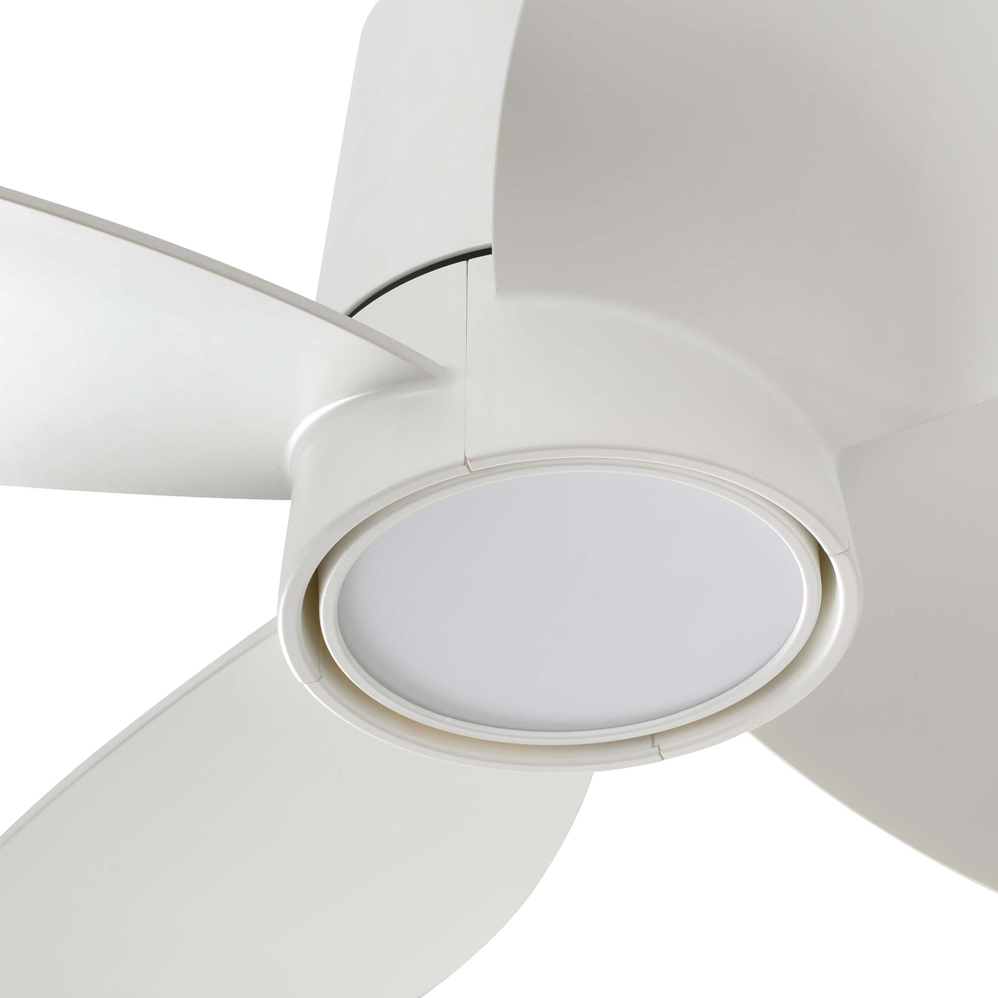 Потолочный вентилятор KLOVER S Ш800mm белый 4 PALAS 18W LED CCT DIM Faro