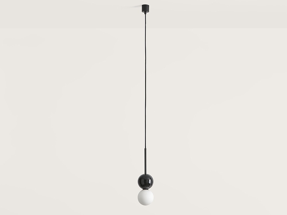 Подвесной светильник Dalt черный металл - черный мрамор Aromas del Campo