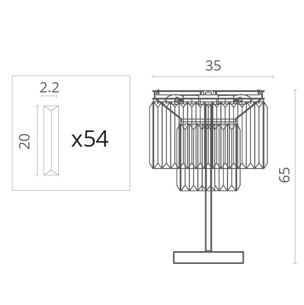 Настольная лампа Divinare 3002/06 TL-3