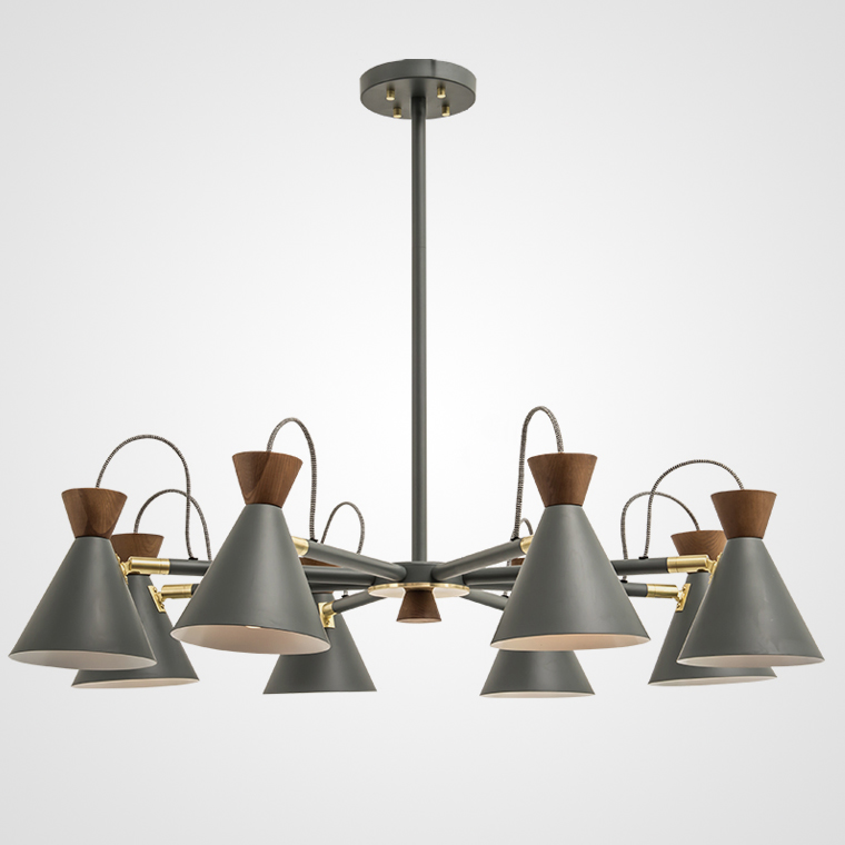 Люстра на штанге SINDRE D91 Grey by ImperiumLoft