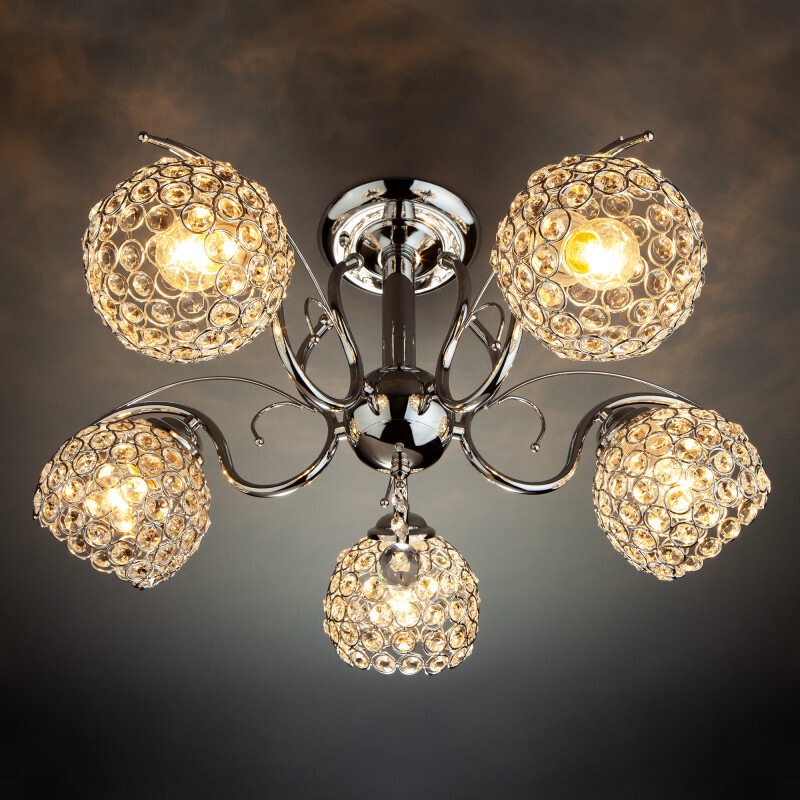 Люстра на штанге Eurosvet 7777/5 хром