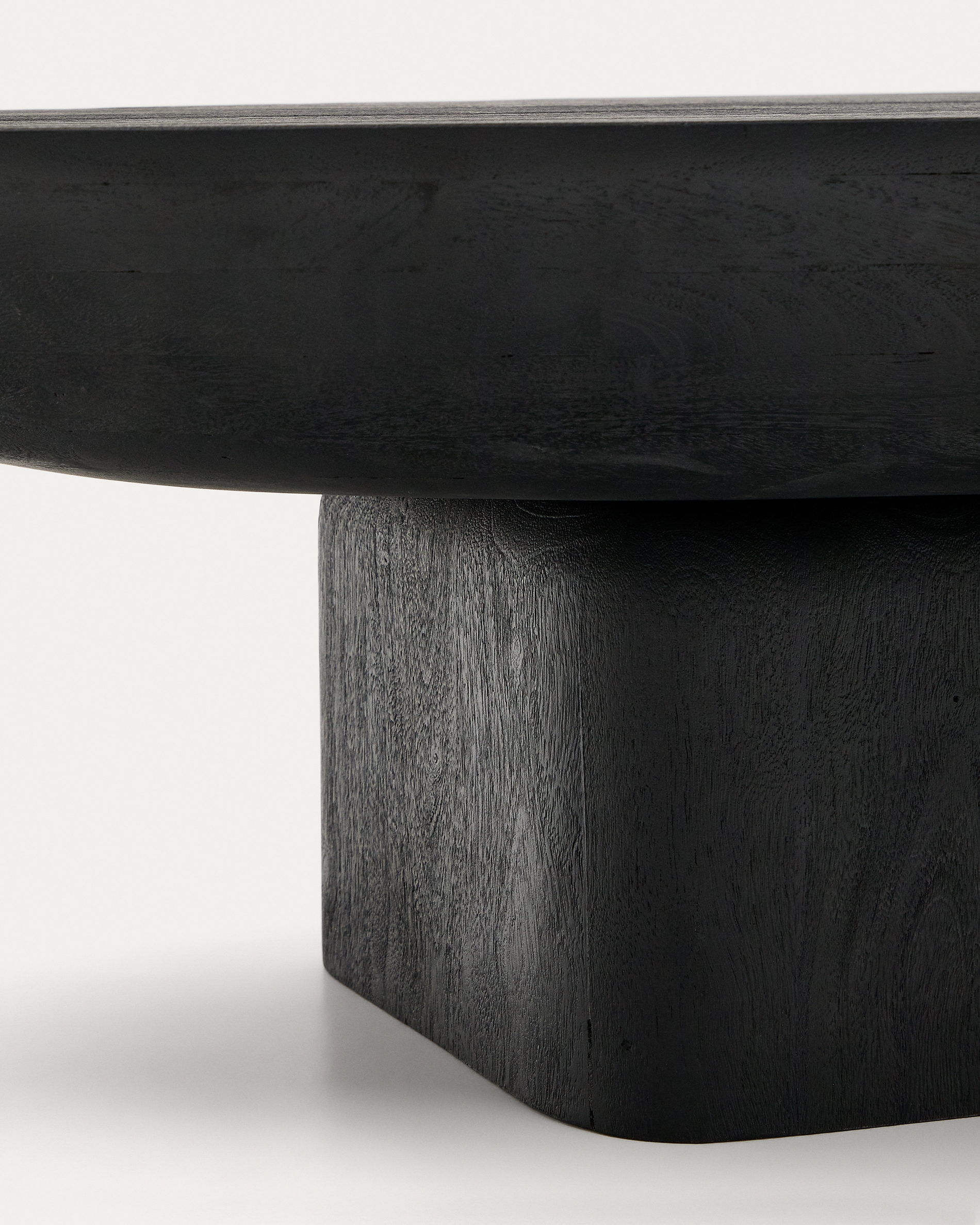 Ovak Журнальный столик из акации с чёрной отделкой 140 x 70 см La Forma (ex Julia Grup)