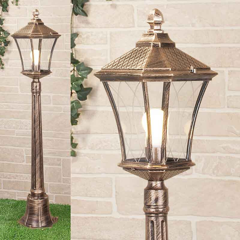 Садовый светильник Elektrostandard Virgo F черное золото (арт. GLXT-1450F)