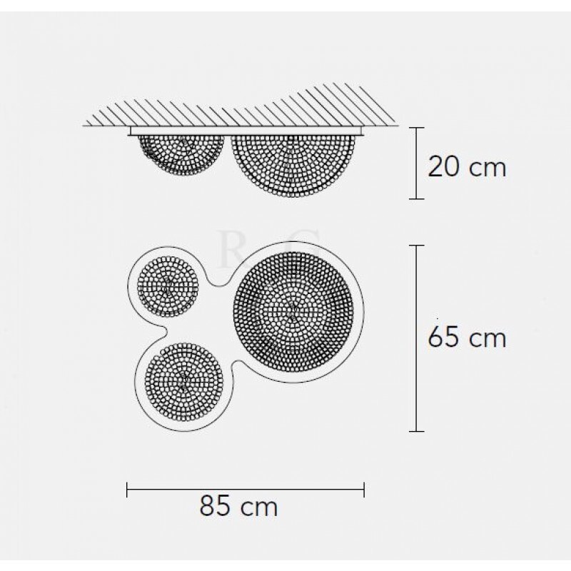 Потолочный светильник Masiero Bool PL3 G