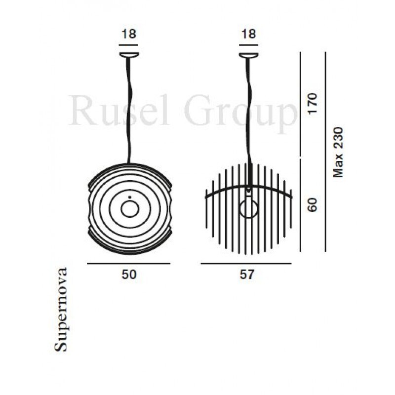 Подвесной светильник Foscarini Supernova sospensione