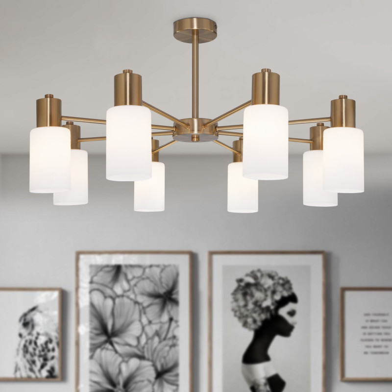 Люстра на штанге Eurosvet 70160/12 латунь Smart