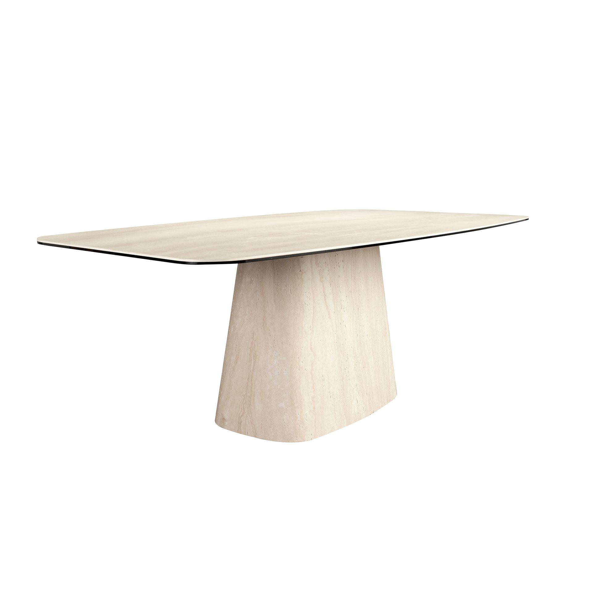 Овальный обеденный стол 1171 из керамики песочного цвета Angel Cerda