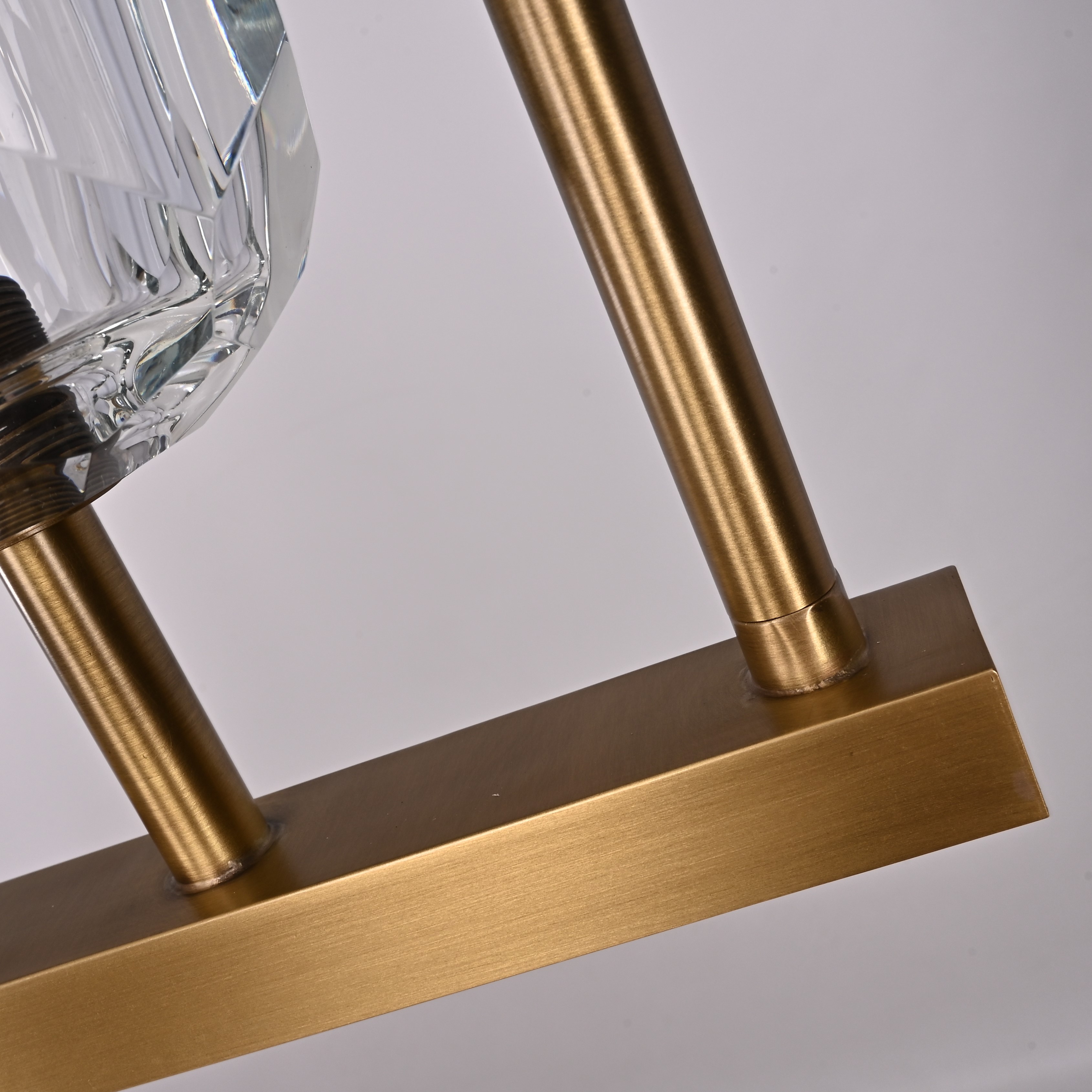 Люстра RH Boule De Cristal Linear Chandelier 5 Bronze by ImperiumLoft