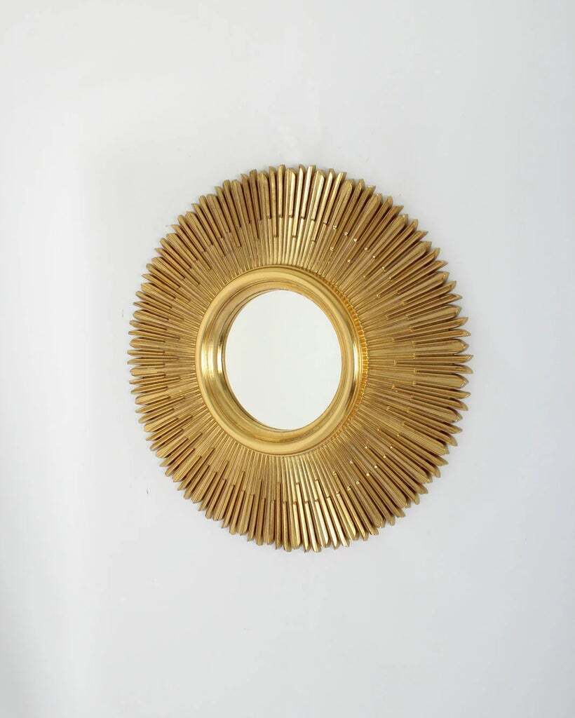 Круглое зеркало в золотой раме Вальтер Louvre Home LH1032G