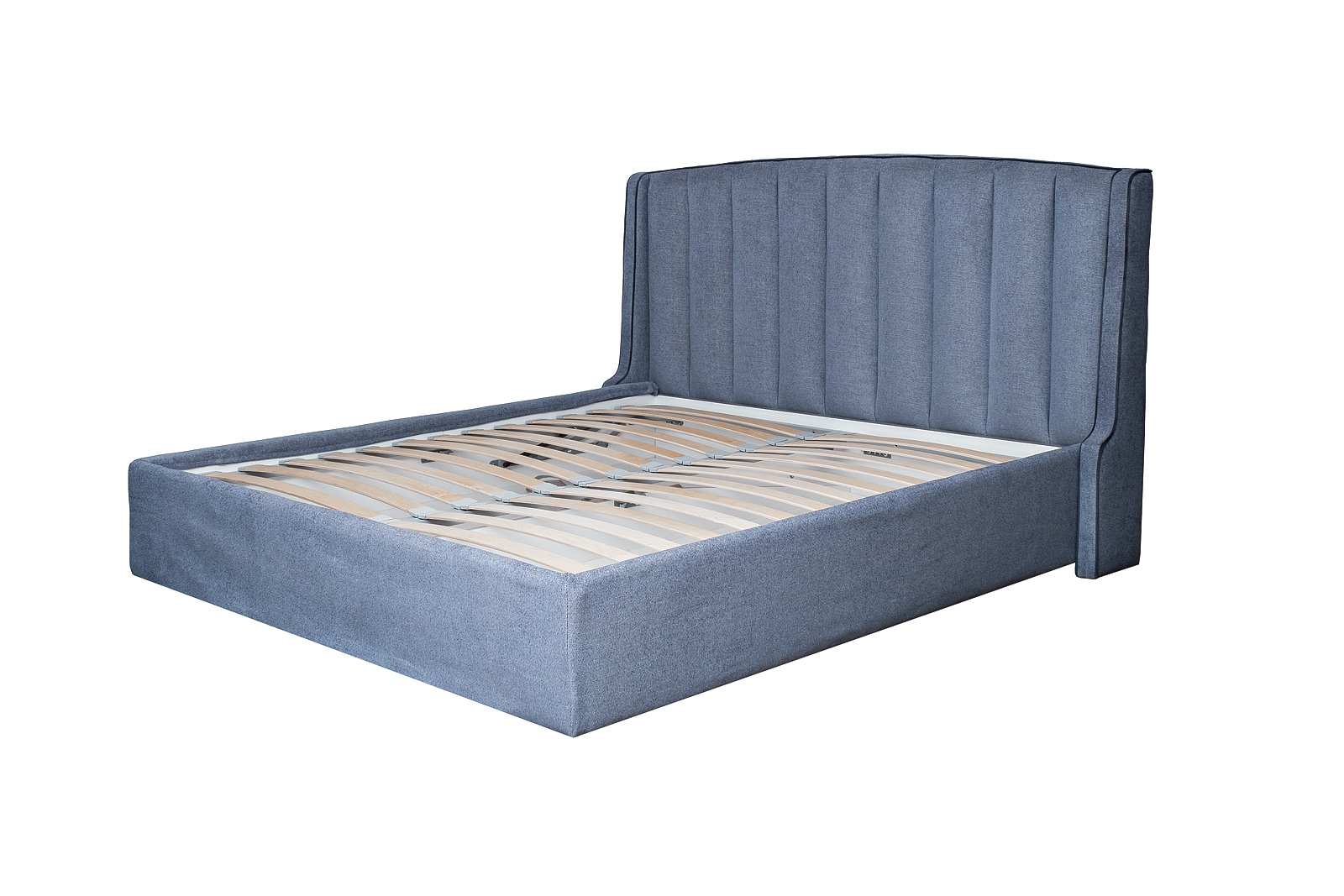 Кровать Odry c подъем.мех. шенилл синий Natur Sin 206*220*120 Garda Decor ODRY-180M-Natur Sin+Colt1006