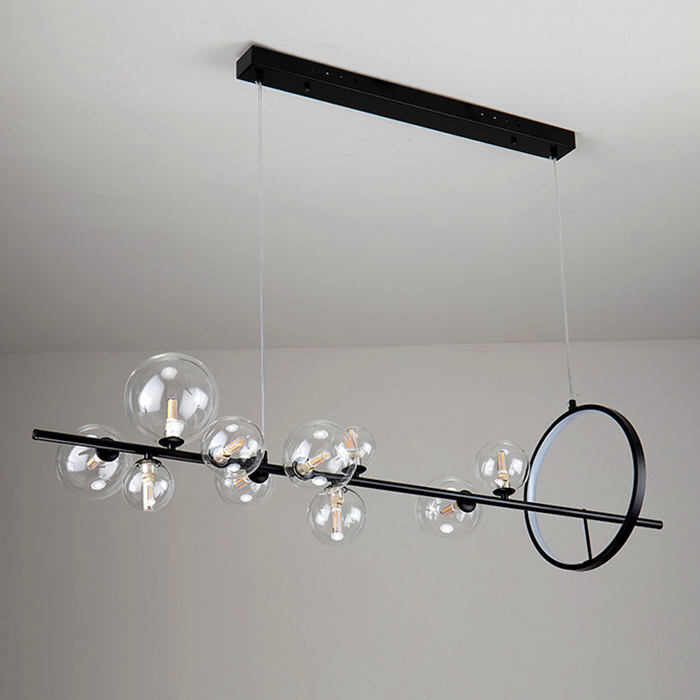 Люстра Delight Collection KG1233P-10 black/clear