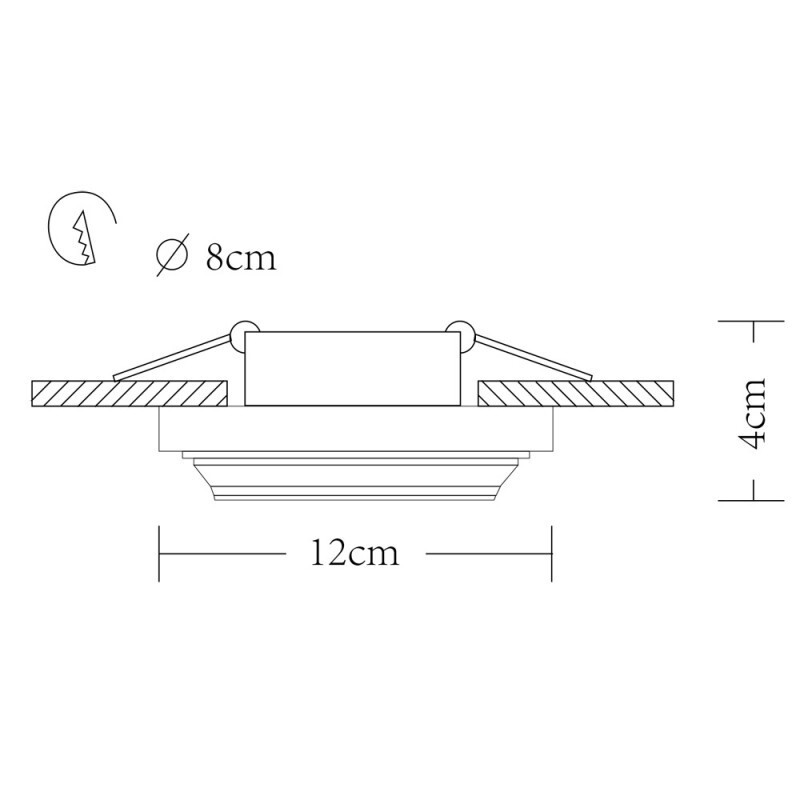 Встраиваемый светильник Arte Lamp A5304PL-1WH