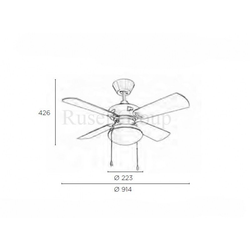 Потолочный вентилятор Leds C4 BOUVET