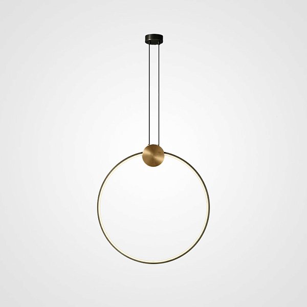 Подвесной светильник WOLKE D60 Black by ImperiumLoft