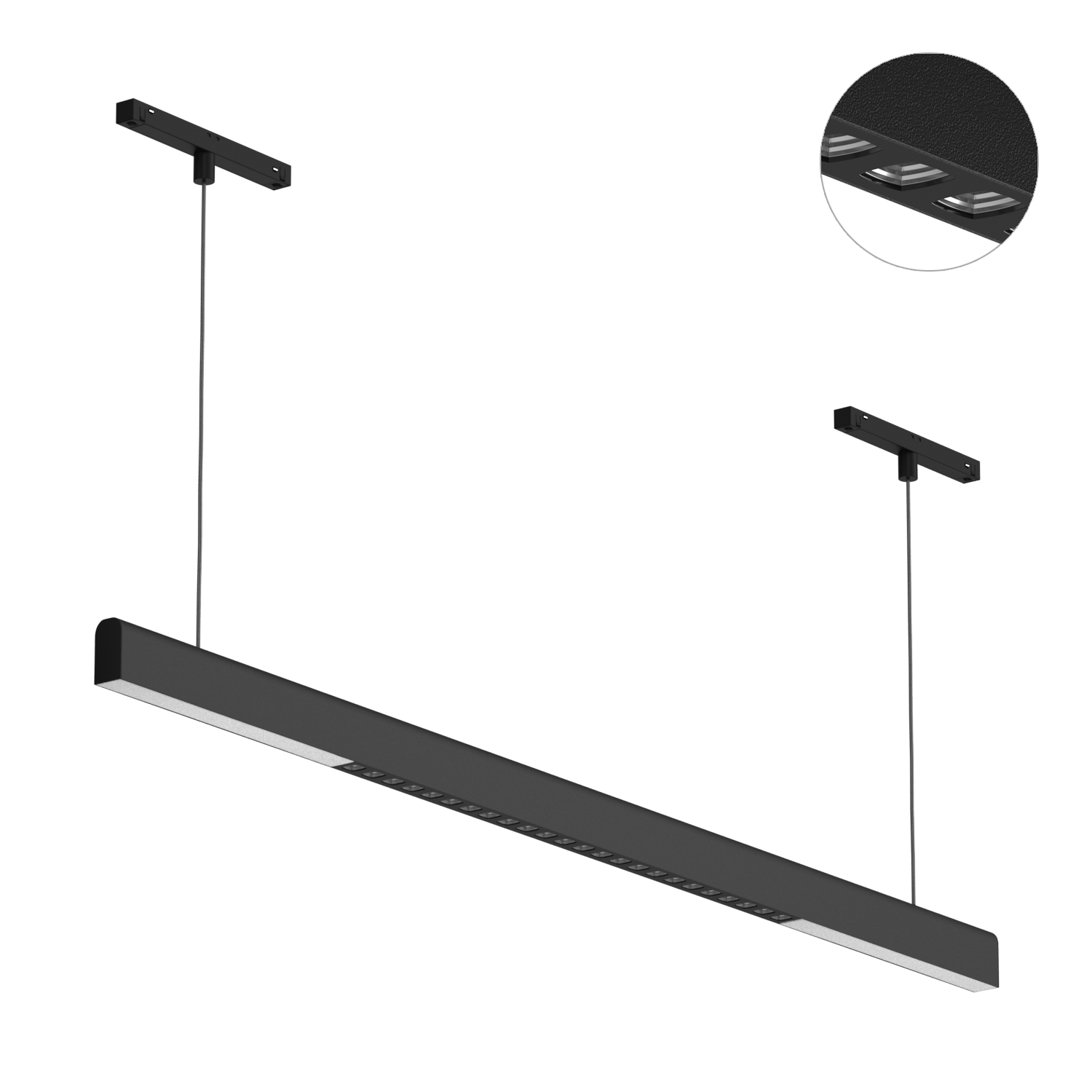 Светодиодный светильник для магнитной системы Ledron Sagi Combo T 1010 Black-Silver 3000K