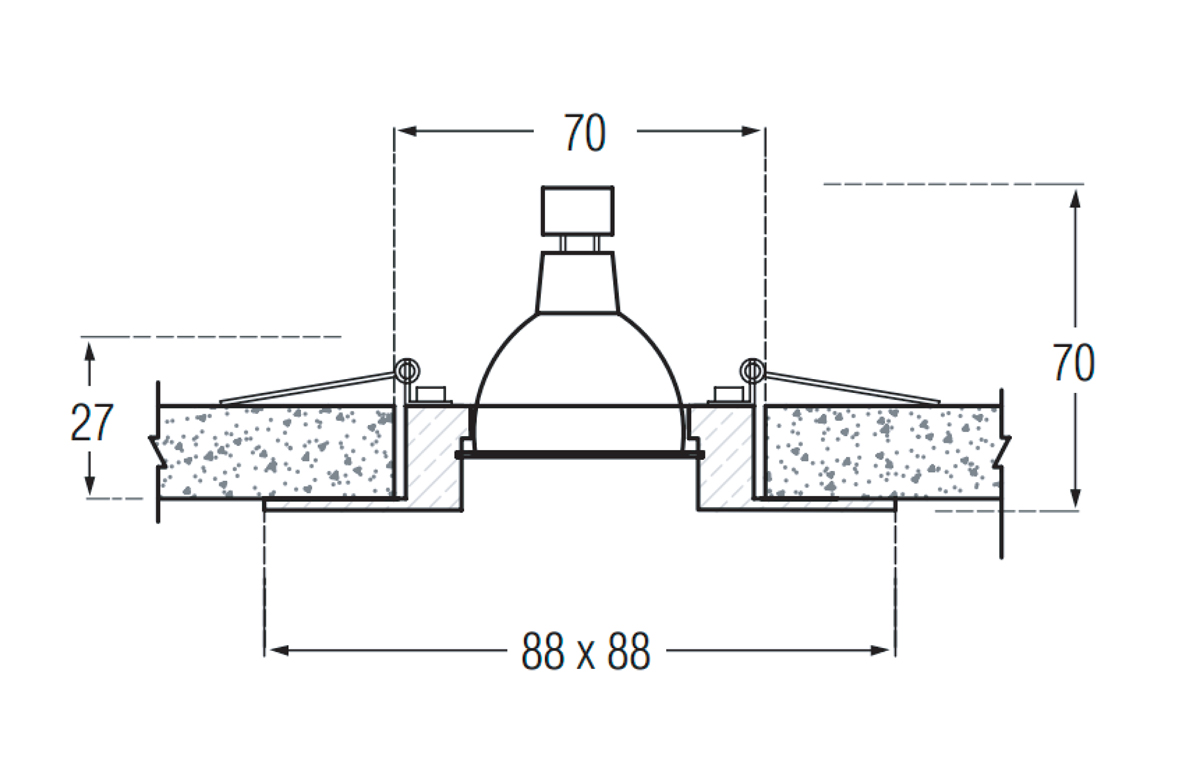 Cветильник встраиваемый Donolux SA1610.50