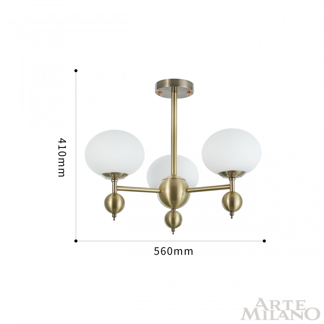 Люстра 270307/3 GD Arte Milano