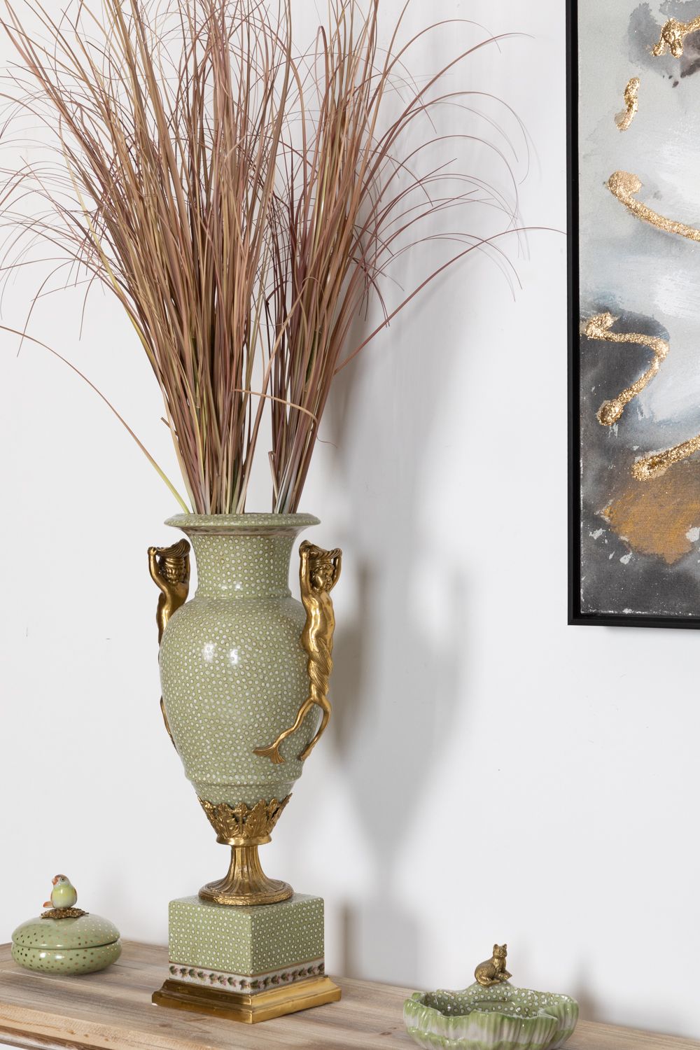 Ваза с ручками Glasar A590C/LD3338