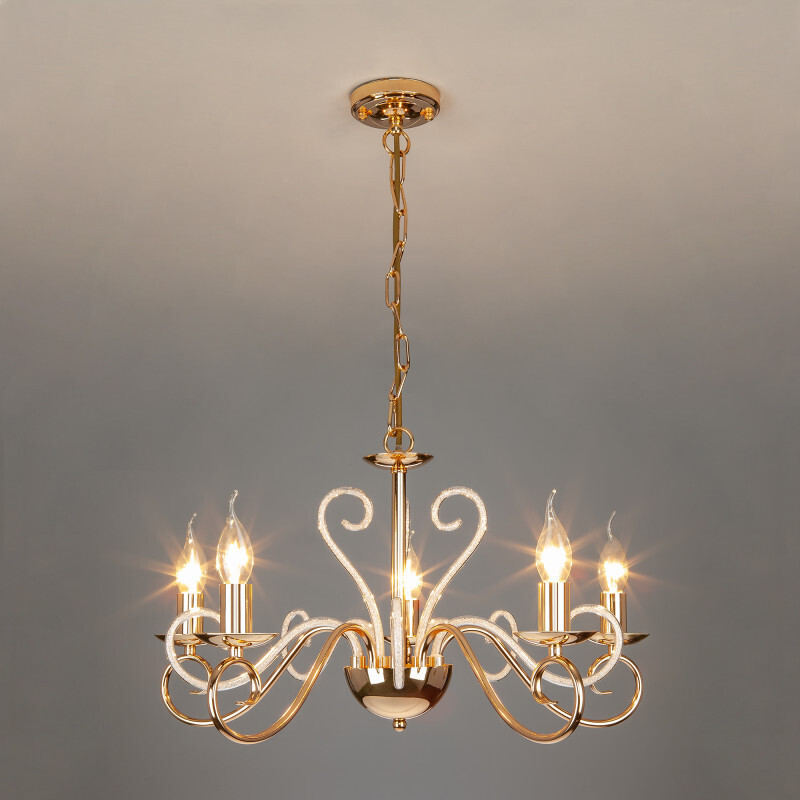 Подвесная люстра Eurosvet 60090/5 золото