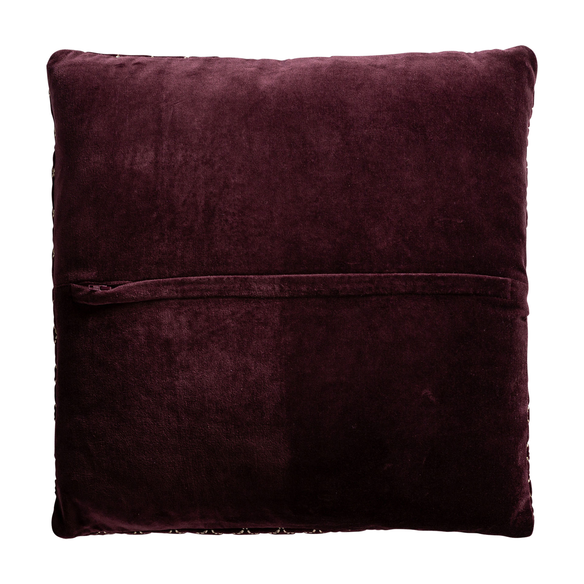 Подушка Lis вышитый коричневый цвет Vical