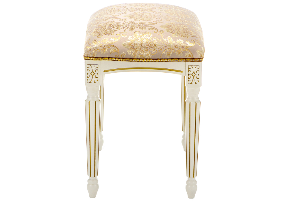 Банкетка Woodville Беттино патина золото / бежевый 309319