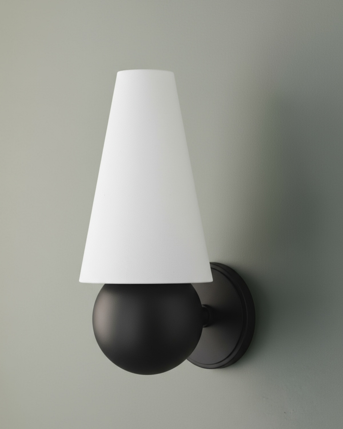 Чёрное бра Дрю с конусным плафоном Louvre Home LSC420325XNP