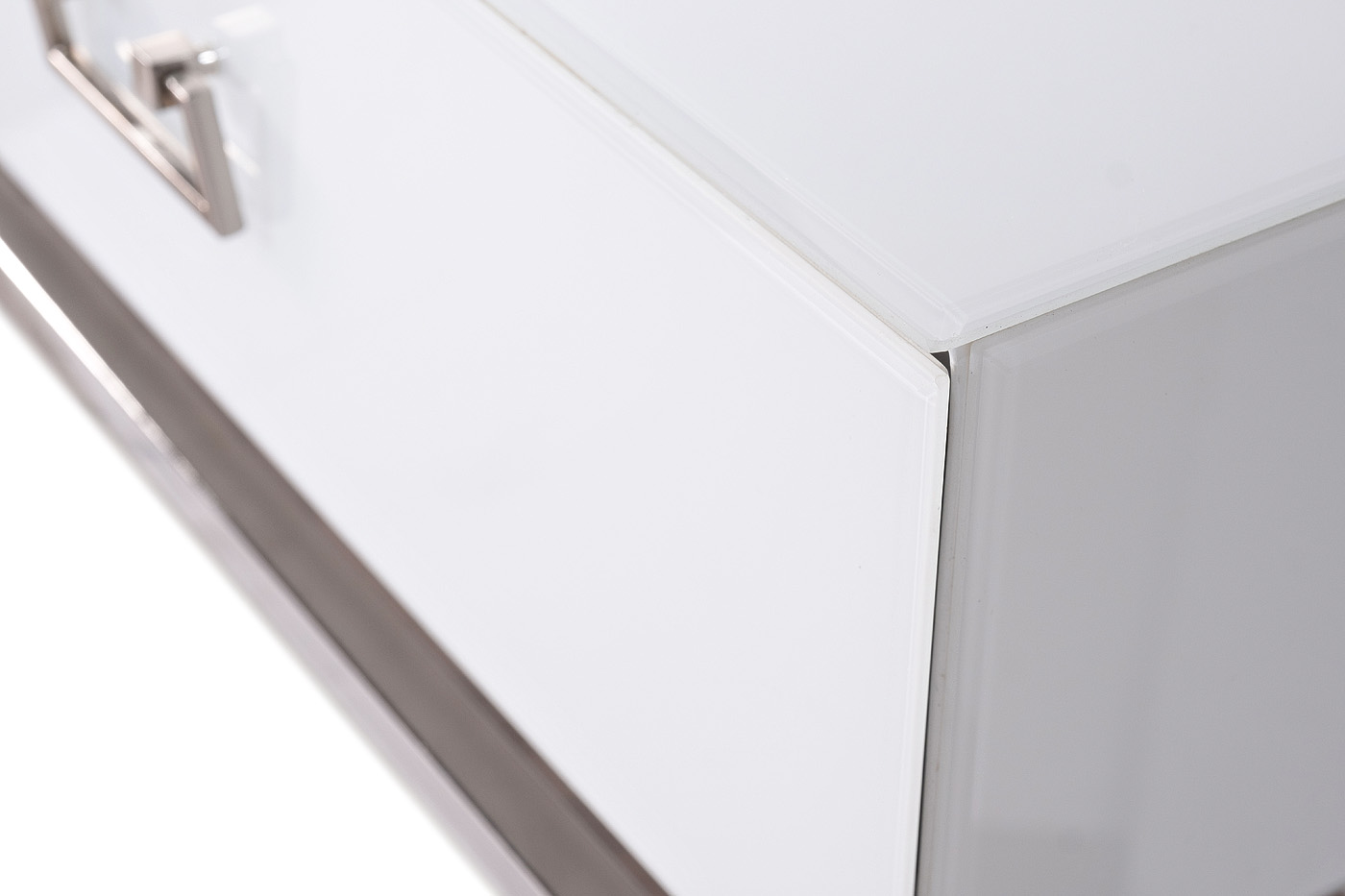 Консоль с ящиками белая/хром Garda Decor KFG070-NI