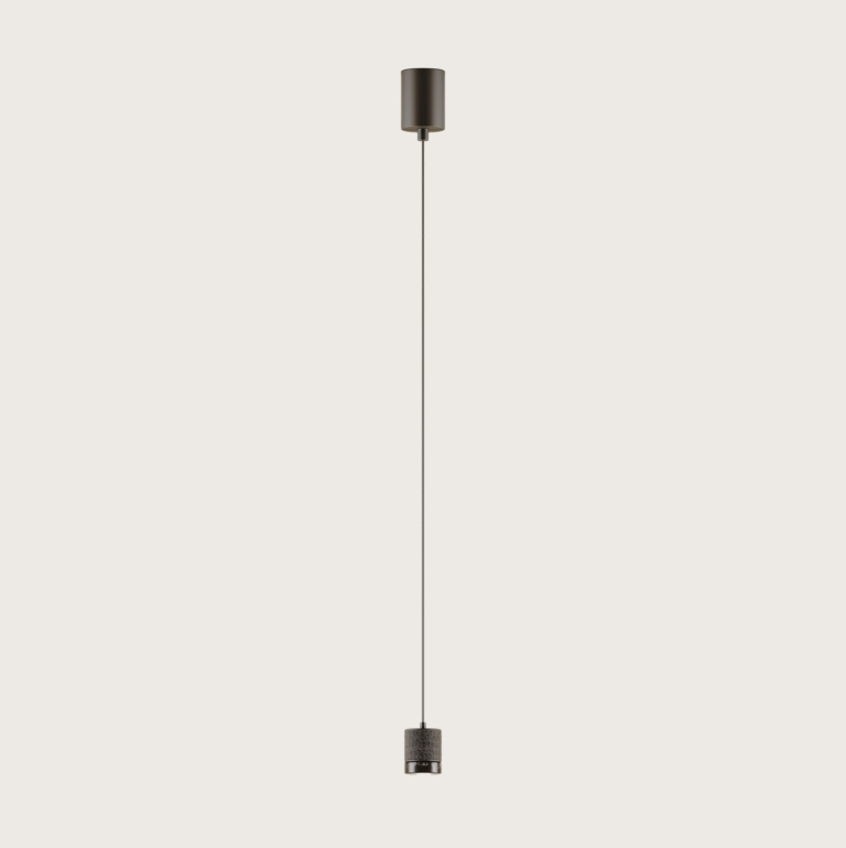 Подвесной светильник Tea черный металл/черный мрамор Aromas del Campo