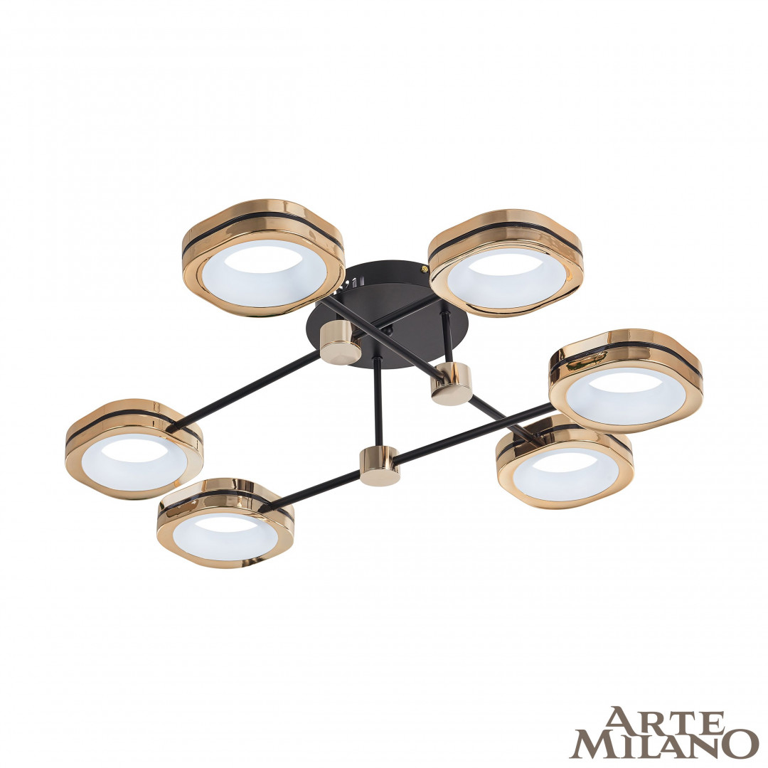 Светильник светодиодный 277999/6 BK/GD Arte Milano