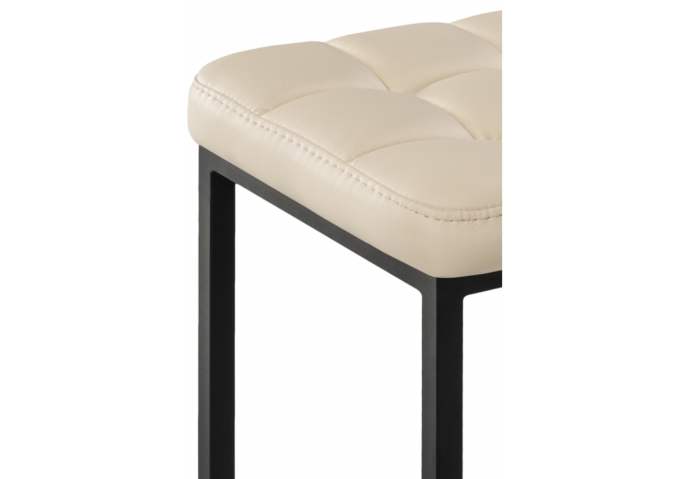 Стул Woodville Байя кожзам d1 / черный матовый 439456